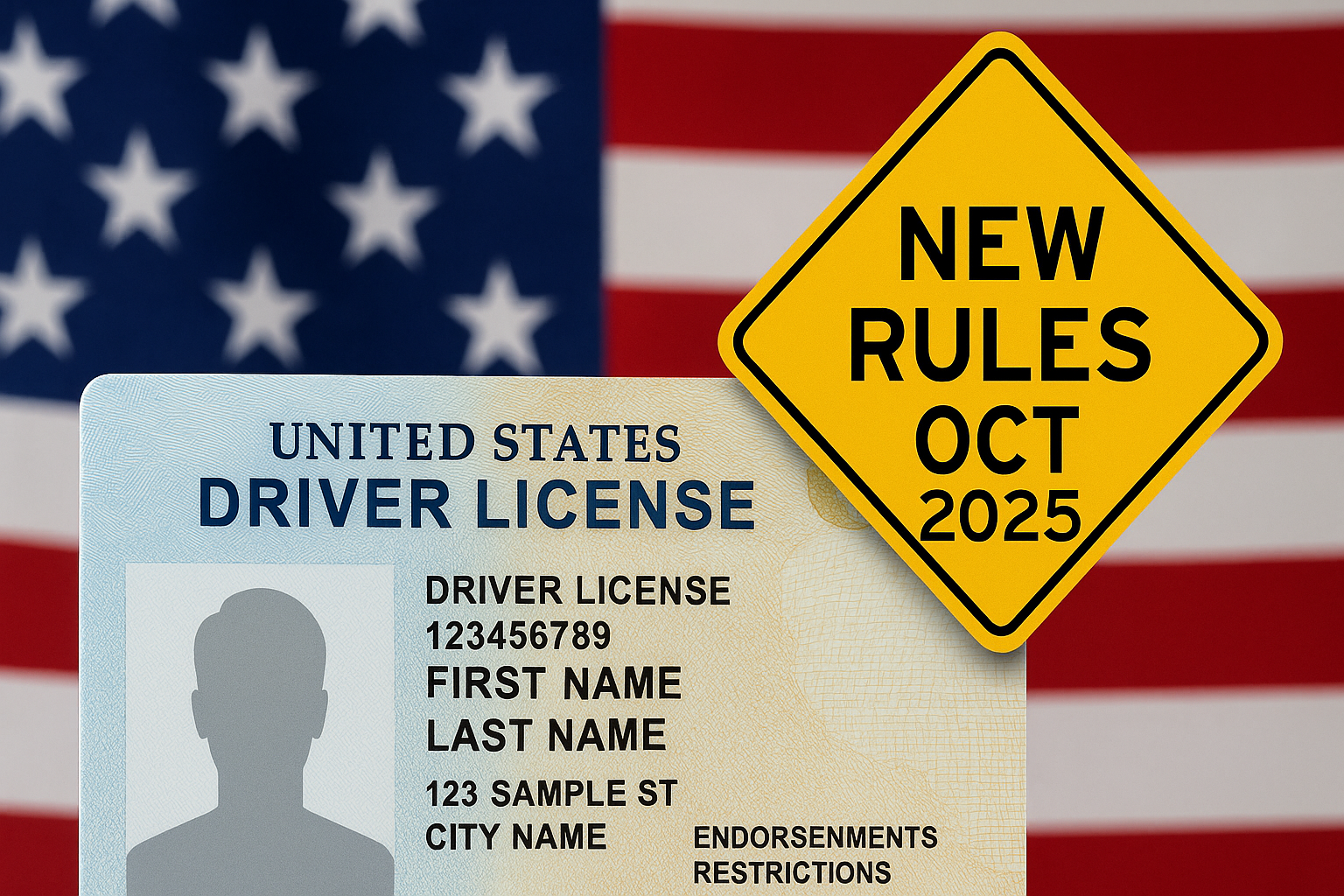 US Driving License Rule Changes from October 2025